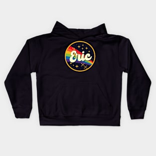 Eric // Rainbow In Space Vintage Style Kids Hoodie